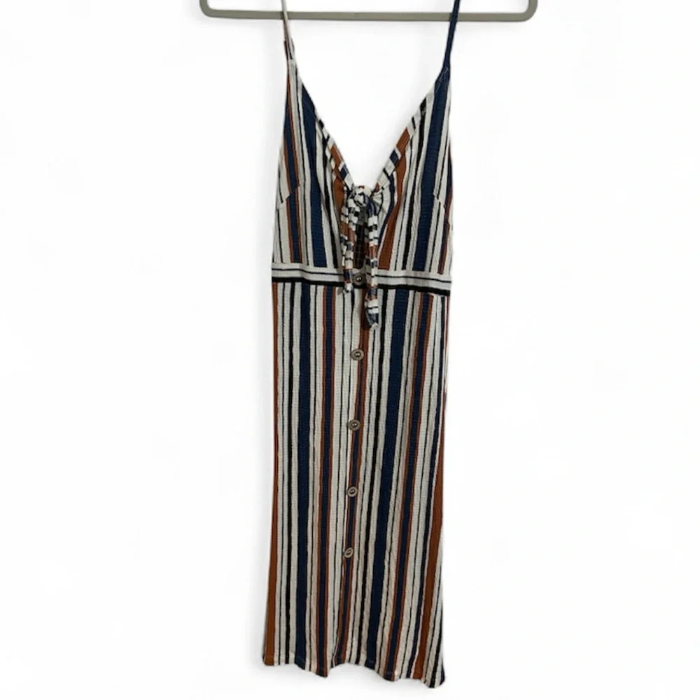 Love Tree Multicolor Striped Midi Dress - Picture 2 of 6